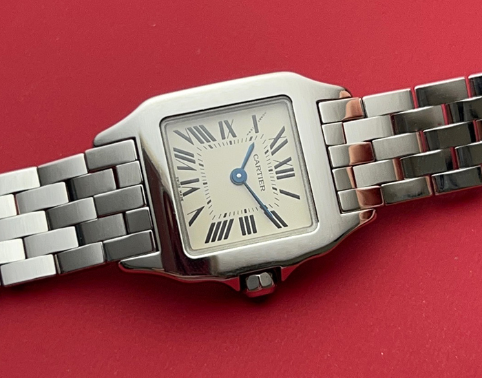 Ladies Cartier Santos Demoiselle Ref. W25064Z5